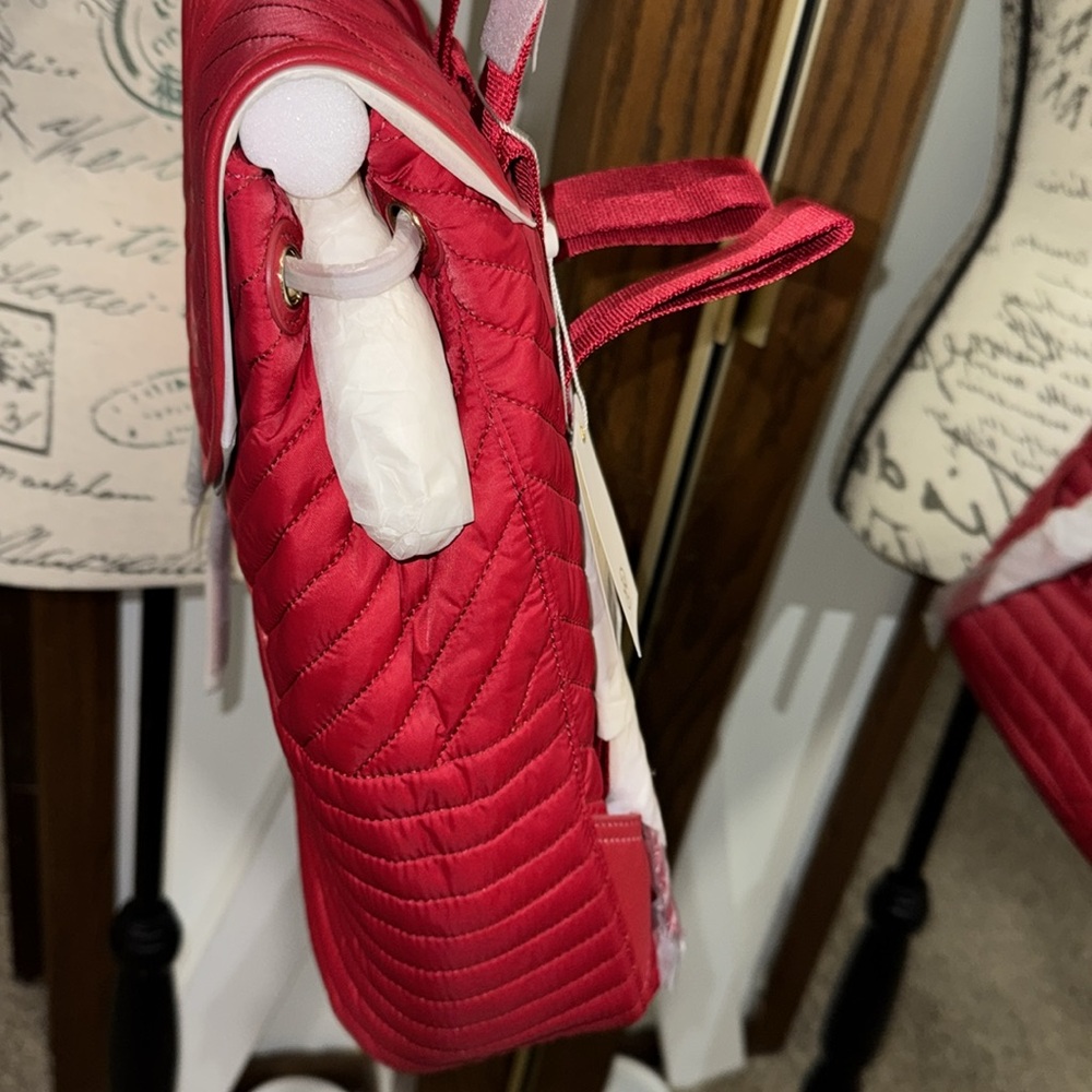 New women’s Tory Burch, red backpack - Picture 3 of 7